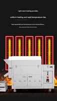 Machine à torréfier les noix de cajou à haute efficacité, en acier inoxydable, avec contrôle de température réglable pour la torréfaction de noix de cajou en grandes quantités