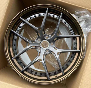 BOLUN 20 Inch Sâu Món Ăn 5 Nói Matte Màu Đen Bạc Vành Đánh Bóng Bánh Xe Hợp Kim Cho Chevrolet Camaro - Product Image 6