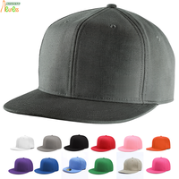 Gorra de Béisbol Ajustable para Hombre, Estilo Hip Hop, Visera Plana, 6 Paneles, Protección Solar, con Logotipo Personalizado para Venta al Por Mayor