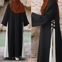 Nouvelle Conception Abaya Personnalisée Mode Pudique Robe Musulmane Dame de Dubaï Vente en Gros Turque Vêtement Islamique Abaya Fermée