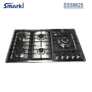 <span class=keywords><strong>Piano</strong></span> <span class=keywords><strong>cottura</strong></span> a gas a 5 fuochi in acciaio inox, grill a gas da incasso SS58602 - Product Image 6
