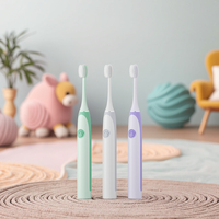 Brosse à dents électrique sonique pour enfants, USB-C, poils doux, pour dents sensibles, minuterie, étanche IPX8, blanchiment des dents, 5