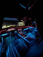 Luz Ambiental Dinámica de 64 Colores para Audi Q7 Facelift 2020-2025, Control por Pantalla MMI, Actualización de Iluminación LED Interior