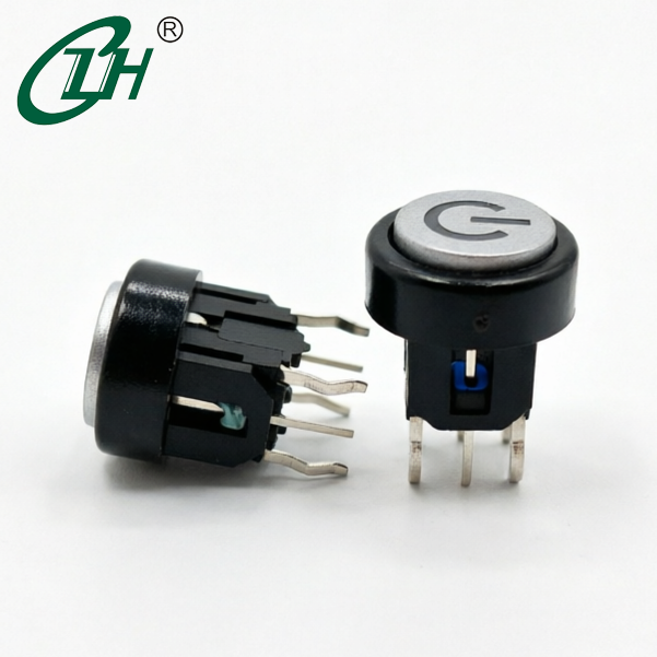 1NO 30V Illuminated Tactile Switch with LED and Cover