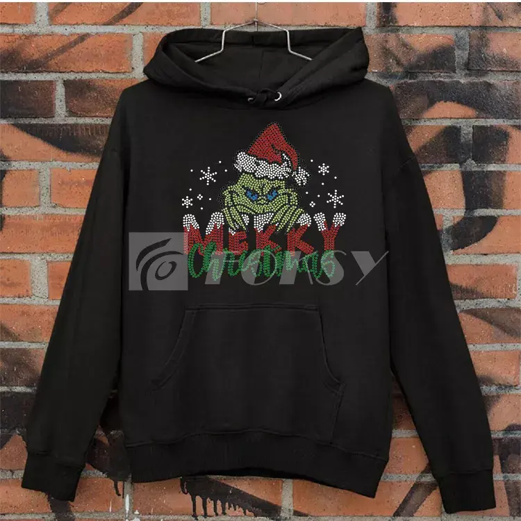 Men Christmas Sublimation Hoodie Christmas Family Pullover Hoodie