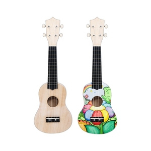 All'ingrosso fai da te kit <span class=keywords><strong>in</strong></span> 21 23 pollici MDF Ukulele artigianale piccola chitarra manuale <span class=keywords><strong>disegno</strong></span> colorato modello per bambini giocattoli Festival regali - Product Image 2