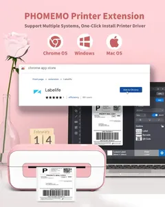 Phomemo PM246S มินิ impresora portatil เครื่องพิมพ์สติกเกอร์ไร้สายแบบพกพารูปแบบ<span class=keywords><strong>สี</strong></span>เครื่องพิมพ์ฉลากความร้อนใช้ในสำนักงาน - Product Image 3