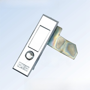 กลอนประตูแบบฝังโครเมียม พร้อมปุ่มกดสำหรับตู้ - Product Image 1