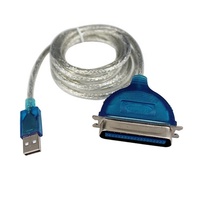 Cable de Impresora USB 2.0 CN36M Centronics Utech YT-UP02 de Alta Calidad, con Blindaje Trenzado y Revestimiento de PVC, Certificado RoHS/CE, para Uso en Computadoras