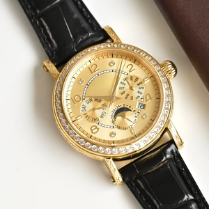 Reloj de Negocios de Alta Gama, Original, de Primera Calidad, con Cristal de Zafiro, Movimiento Mecánico, Totalmente Automático, para Hombre, con Correa de Cocodrilo, Diseño Simple - Product Image 4