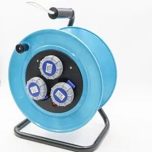 Công Nghiệp Cắm Trại Cáp Reel 25 M Cáp Với 3 Ổ Cắm (1x CEE 2x Bảo Vệ Liên Hệ Với) IP 44-091