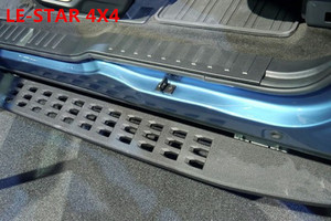 Marchepieds latéraux tout-terrain <span class=keywords><strong>LE</strong></span>-STAR 4X4 en acier inoxydable noir pour Ranger Raptor T6 et <span class=keywords><strong>T7</strong></span> Facelift 2012-2018, sécurité - Product Image 4