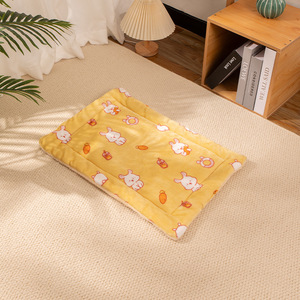 Tapis pour animaux de compagnie à bon <span class=keywords><strong>prix</strong></span>, motif fraise et carotte, confortable, doux au toucher, couverture pour animaux de compagnie en polyester pour <span class=keywords><strong>chat</strong></span> et chien - Product Image 4