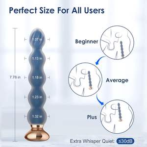 هزاز الخرز الشرجي المكونات المؤخرة للرجال النساء هزاز الشرج كرات الشرج الرجال الاستمناء السيليكون لينة - Product Image 6