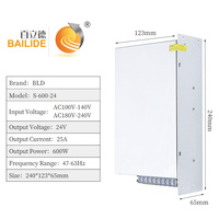 Alimentation à découpage BLD 600W 12V/24V, transformateur à tension constante pour applications industrielles (monophasé)