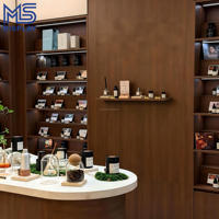 Étagère de présentation de parfums MS Fragrance Store, armoire murale rétroéclairée par LED, vitrine de parfums pour boutique de détail, boutique de beauté, hôtel, sur mesure