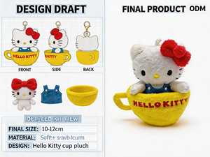 Factory Custom <strong>Hello</strong> KT Bear Plush Super Soft PP Cotton Stress Relief Party Wedding <strong>Toys</strong> Accept Custom Fabric/Pattern/Logo - Product Image 2