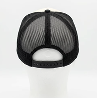 Casquette de camionneur ajustée avec broderie 3D personnalisée, applique animale et motif d'image en tissu maille/toile/velours, casquette unisexe pour l'extérieur