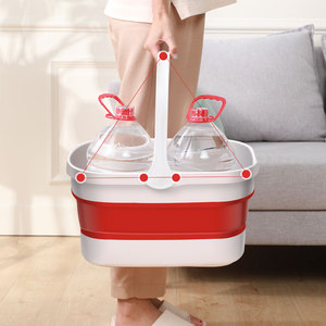 Factory Wholesale 6L 10L Household Durable <strong>Flexible</strong> Silicone Car Washing Fishing Collapsible Portable Folding Water <strong>Bucket</strong> - Product Image 5