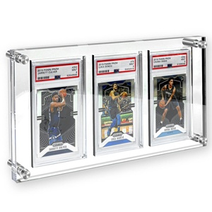 Wholesale Custom 3 Slots Acrylic Graded Trading <b>Card</b> Slab Display Frame - Product Image 1