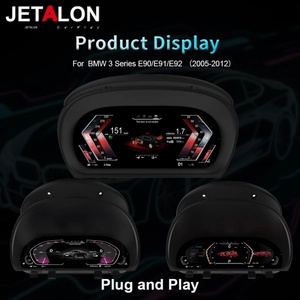 หน้าปัดดิจิตอล Navirider Virtual Cockpit สำหรับรถยนต์ BMW ซีรีส์ 3 รุ่น E90/E91/E92 ปี 2005-2012 ขนาด 12.3 นิ้ว จอ IPS แสดงผลความเร็วและแผงหน้าปัดแบบดิจิตอล พร้อมพอร์ต USB - Product Image 4
