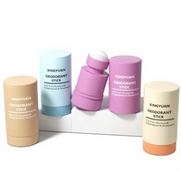 Emballage cosmétique cylindrique personnalisé, flacon roll-on de 25 ml, déodorant, flacon en plastique PP, répulsif anti-moustiques, distributeur d'anti-transpirant