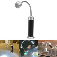 Lampe de barbecue à tube souple 360° °   Lampe de poche réglable super lumineuse à 9 LED, base magnétique, éclairage extérieur, 1 pièce
