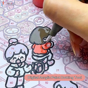 Stylos à pointe détachable colorés en gros, 5 en 1, pour <span class=keywords><strong>collage</strong></span>, pointillage <span class=keywords><strong>et</strong></span> contour, pour la peinture numérique à l'huile DIY - Product Image 5
