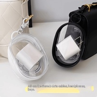 Sac organisateur de câbles en plastique transparent, idéal pour les voyages, étui de gestion des câbles de chargeur numérique, ultra-léger, portable, rangement pratique