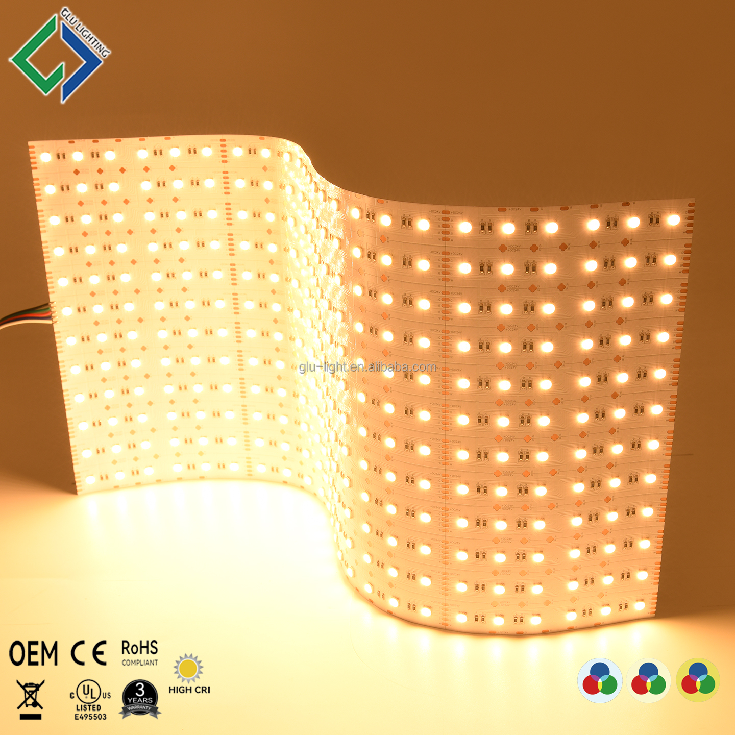24V high cri Ra95  RGBW 4 colors in 1 flexible Led Panel For video film