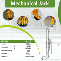 Cric hydraulique ferroviaire, qualité garantie, cric mécanique en acier, cric à vis manuel 3t 5t 10t, outils de levage pour véhicules légers