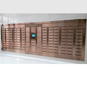 공장 사용자 정의 야외 방수 스테인레스 스틸 우편함 클러스터 패키지 30 문 우체통 안전 잠금 판금 제조 - Product Image 1