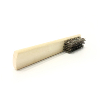 Brosse métallique industrielle et de bricolage Ebay avec long manche en bois pour personnalisation OEM et nettoyage quotidien, polissage, élimination des taches