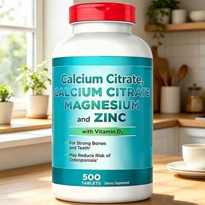 Citrato de Calcio, <span class=keywords><strong>Magnesio</strong></span> <span class=keywords><strong>y</strong></span> <span class=keywords><strong>Zinc</strong></span> <span class=keywords><strong>con</strong></span> Vitamina D3, 500 Tabletas, Suplemento OEM para el Soporte de Huesos <span class=keywords><strong>y</strong></span> Dientes - Product Image 2