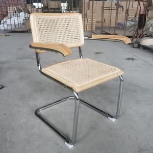 Arredamento Sala da Pranzo <span class=keywords><strong>Sedia</strong></span> <span class=keywords><strong>Cesca</strong></span> Moderna in Legno e Rattan Collezione Breuer <span class=keywords><strong>Sedia</strong></span> <span class=keywords><strong>Cesca</strong></span> con Braccioli - Product Image 3