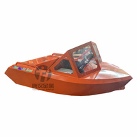 Embarcation Personnelle de Loisirs Aquatiques Fabrication Métallique en Aluminium Bateau de Voiture avec Moteur Électrique Mini Jet Boat Propulsion Hydrojet Kart