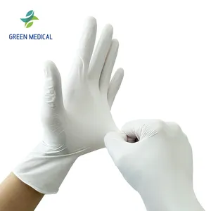GMC 9 inç beyaz nitril eldiven güvenlik koruma çalışma eldivenleri tek kullanımlık nitril eldiven tozsuz