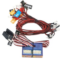 Éclairage pour voiture RC GT Power, 12 LED, modèle intelligent contrôlable par liaison, 2 PPM FM FS 2.4G, kit FREIN + PHARES + CLIGNOTANTS