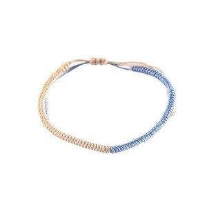 Handmade <b>Braided</b> <b>Cord</b> Bracelet Women's Round Ethnic Style Jewelry Gift Blue And Yellow Yiwu Origin YM-0159 - Product Image 3