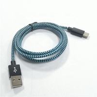 Câble de charge rapide USB A vers USB C tressé en nylon vert OEM