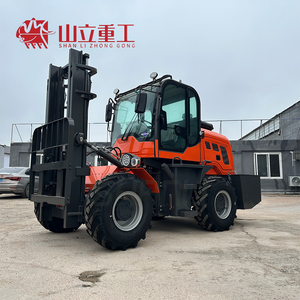 รถยกออฟโรด SHANLI 4WD ขนาด 1/3/5/7 ตัน เครื่องยนต์ดีเซล ระบบไฮดรอลิก ยางตัน สำหรับงานฟาร์ม พร้อมความสูงยก 4000-6000 มม. - Product Image 2