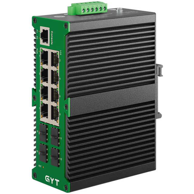 L2 Managed Gigabit 8 Port Industrial Ethernet Switch with 4x1G SFP