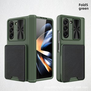 เคสโทรศัพท์รุ่นขายดีที่สุดสำหรับ Samsung Galaxy Z Fold5 มาพร้อมที่ใส่บัตรแบบถอดได้และตัวป้องกันเลนส์ - Product Image 6