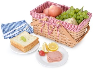 Portable Picnic Basket Ice Sunflower Really Cool 4 Persons Set Cooler Double Lid 8 Person Expandable Weaving <strong>Valentines</strong> <strong>Hamper</strong> - Product Image 4