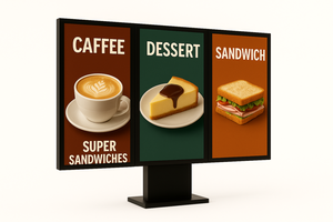 43 55 65英寸户外4k数字菜单板屏幕，用于餐厅直通车窗口 - Product Image 2
