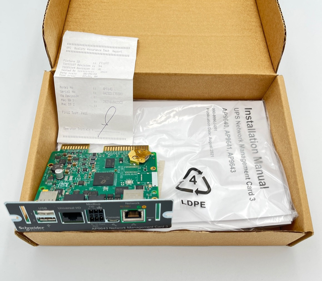 New Original AP9643 UPS Network Management Card Temperature Sensor for UPS Environmental Monitoring