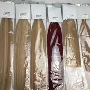 Extensiones de Cabello Humano Virgen Europeo Ruso de Primera Calidad, Tejido a Máquina, Duración de 1 Año, Color Rubio con Mechas, Mechones Finos - Product Image 4