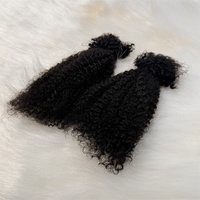 Vente en Gros 30g Mèche de Cheveux Humains Afro Crépus Naturels pour Tresses, Texture Kinky