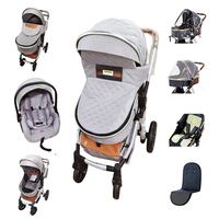 Poussette de luxe légère et siège de voiture combo poussettes bébé V9 transporteurs voiture chariot Buggies pliant chariot poussette bébé 3 en 1