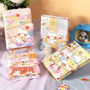 Cuaderno de Dibujos Animados Bonito de 103 mm x 144 mm, Regalo para Niñas, Diario Kawaii, Cubierta de Cuero PU, Cierre Magnético, Mini Libreta, Diario - Product Image 2
